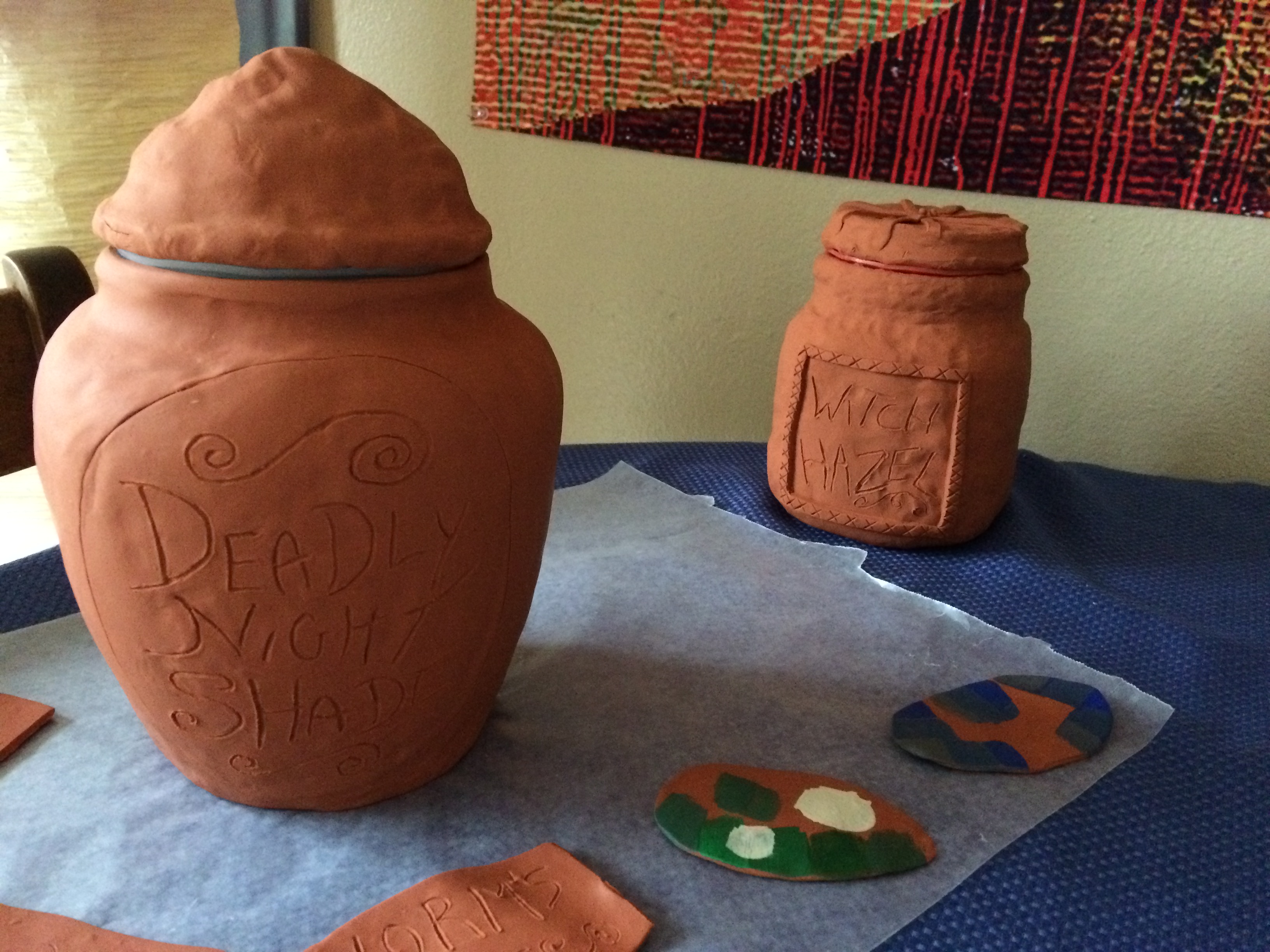 Unpainted jars